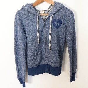 PINK Victoria’s Secret Blue Zip Up Hoodie Size XS